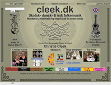 Tablet Screenshot of cleek.dk
